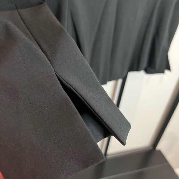 Anne Klein blazer wool blend black size 8 petite - Picture 5 of 11